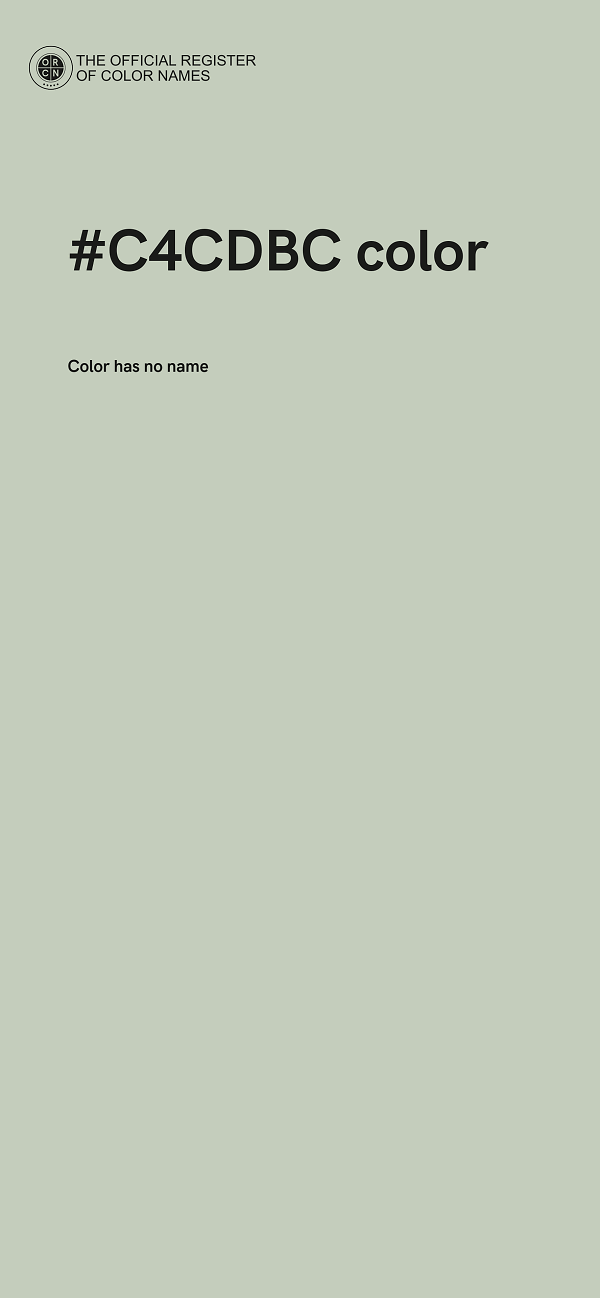 #C4CDBC color image