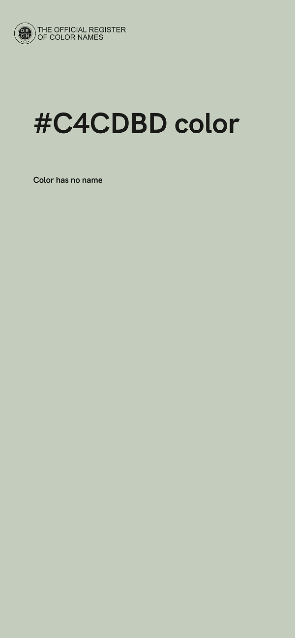 #C4CDBD color image