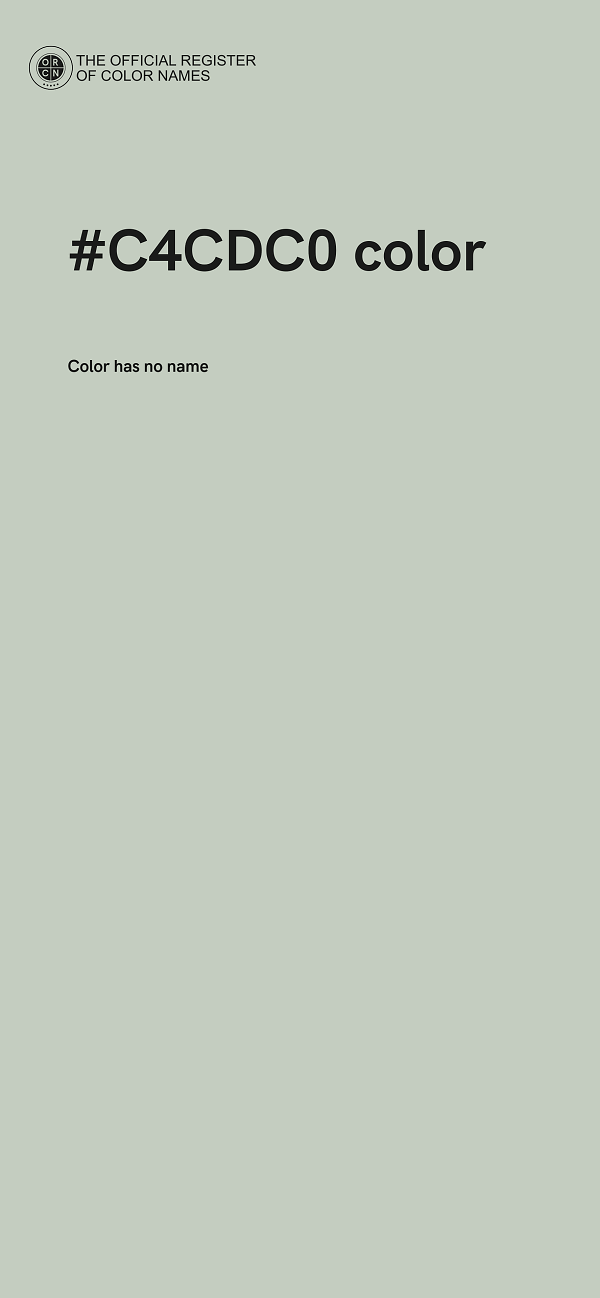 #C4CDC0 color image