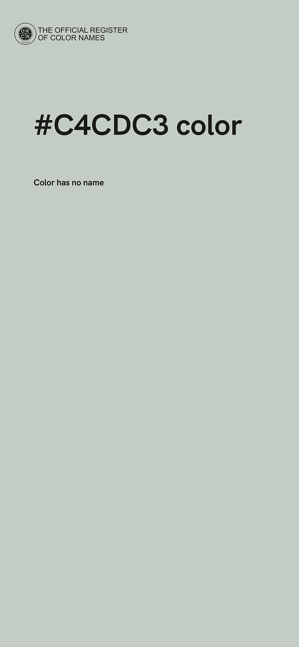 #C4CDC3 color image