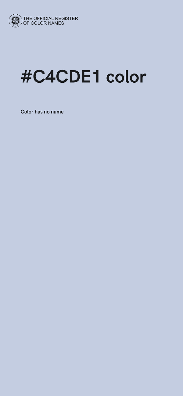#C4CDE1 color image