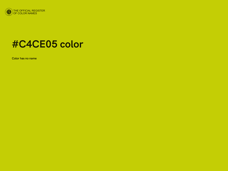 #C4CE05 color image