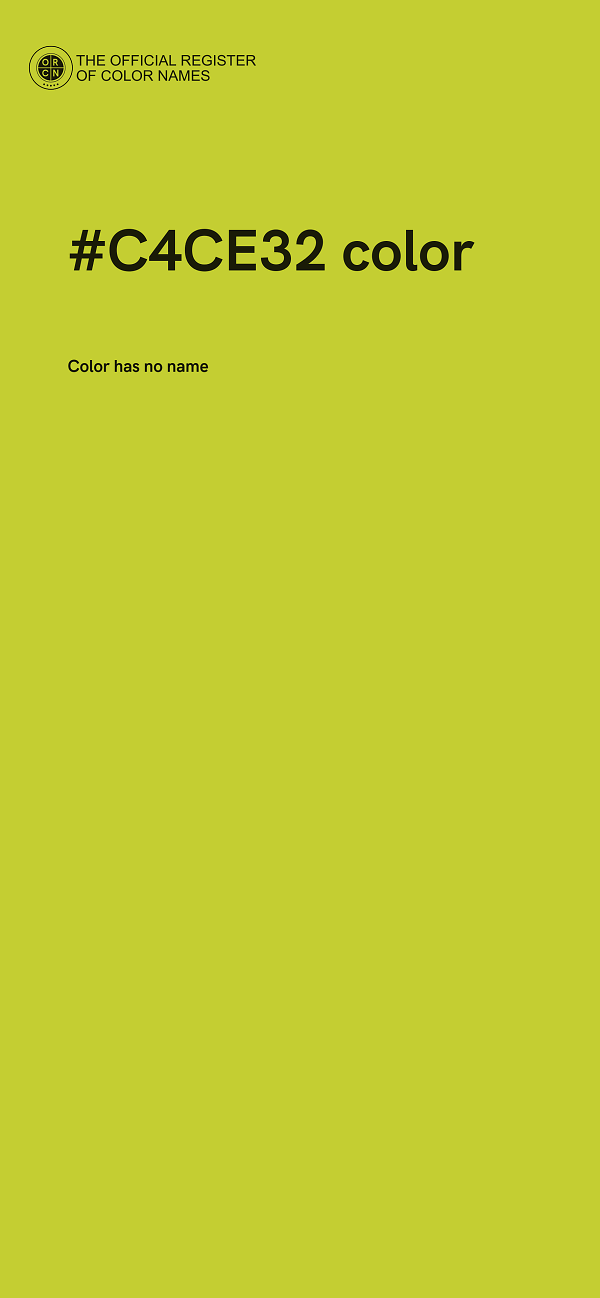 #C4CE32 color image