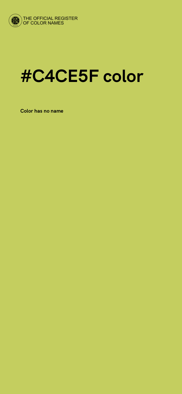 #C4CE5F color image