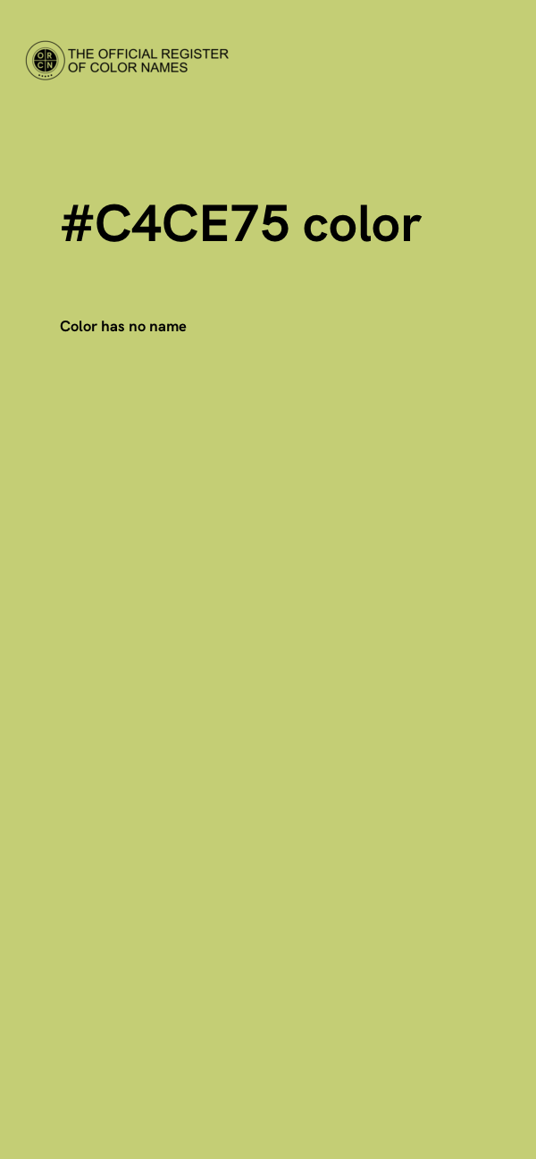 #C4CE75 color image