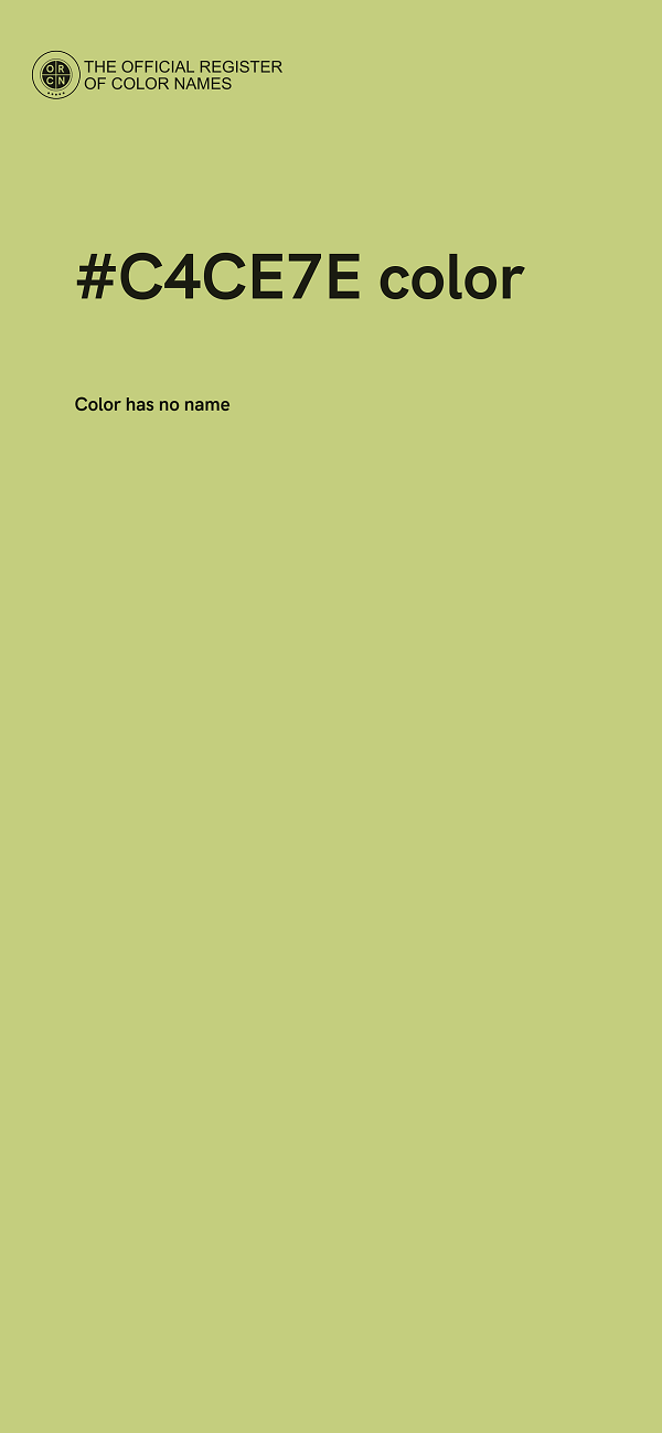 #C4CE7E color image