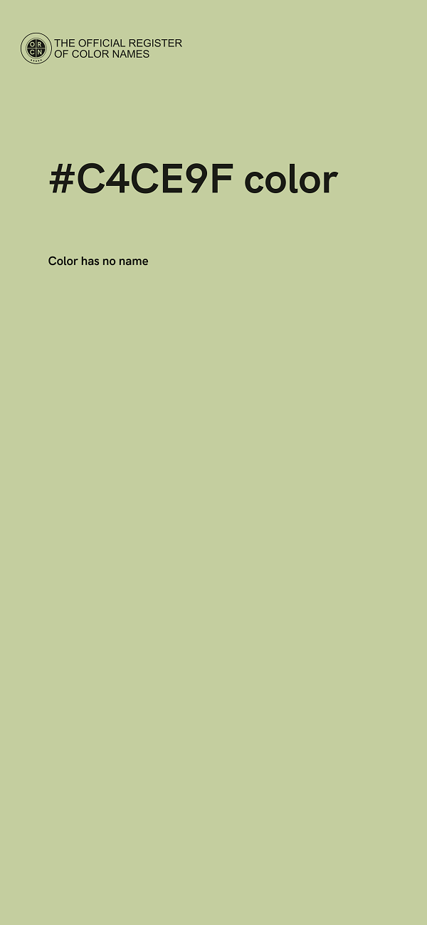 #C4CE9F color image