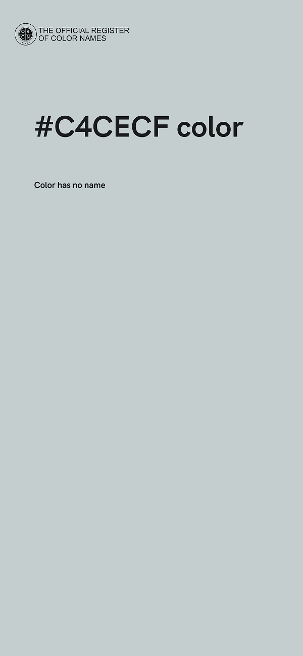 #C4CECF color image