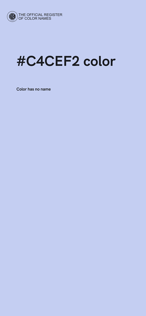 #C4CEF2 color image