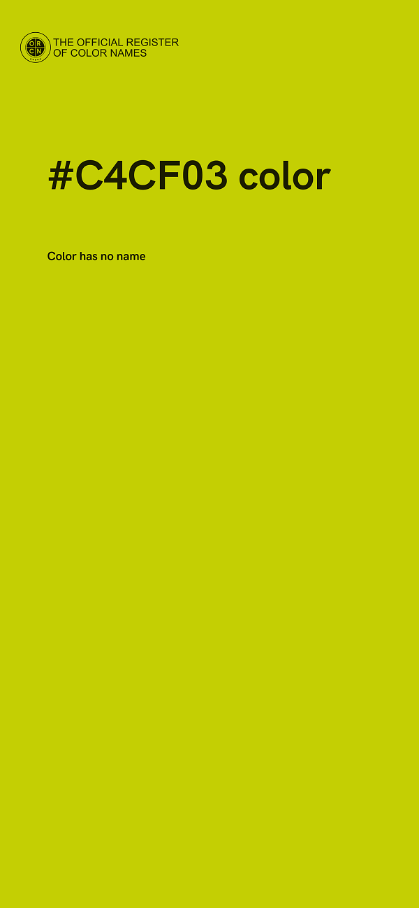#C4CF03 color image
