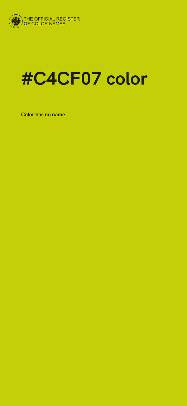 #C4CF07 color image