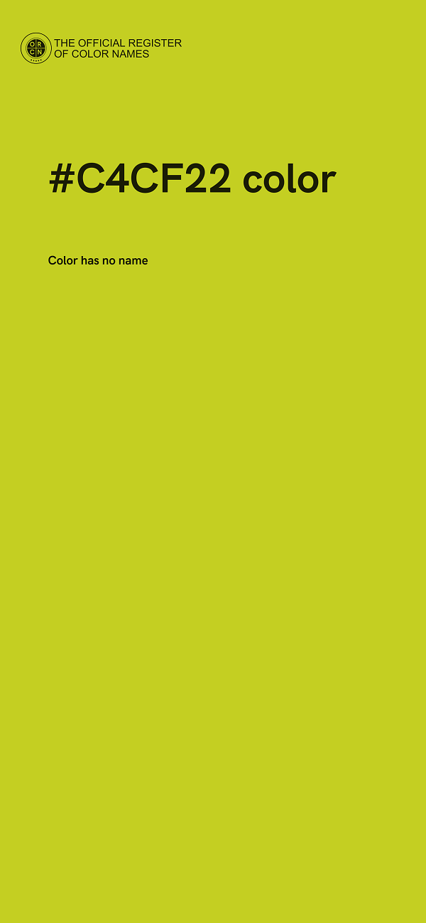 #C4CF22 color image