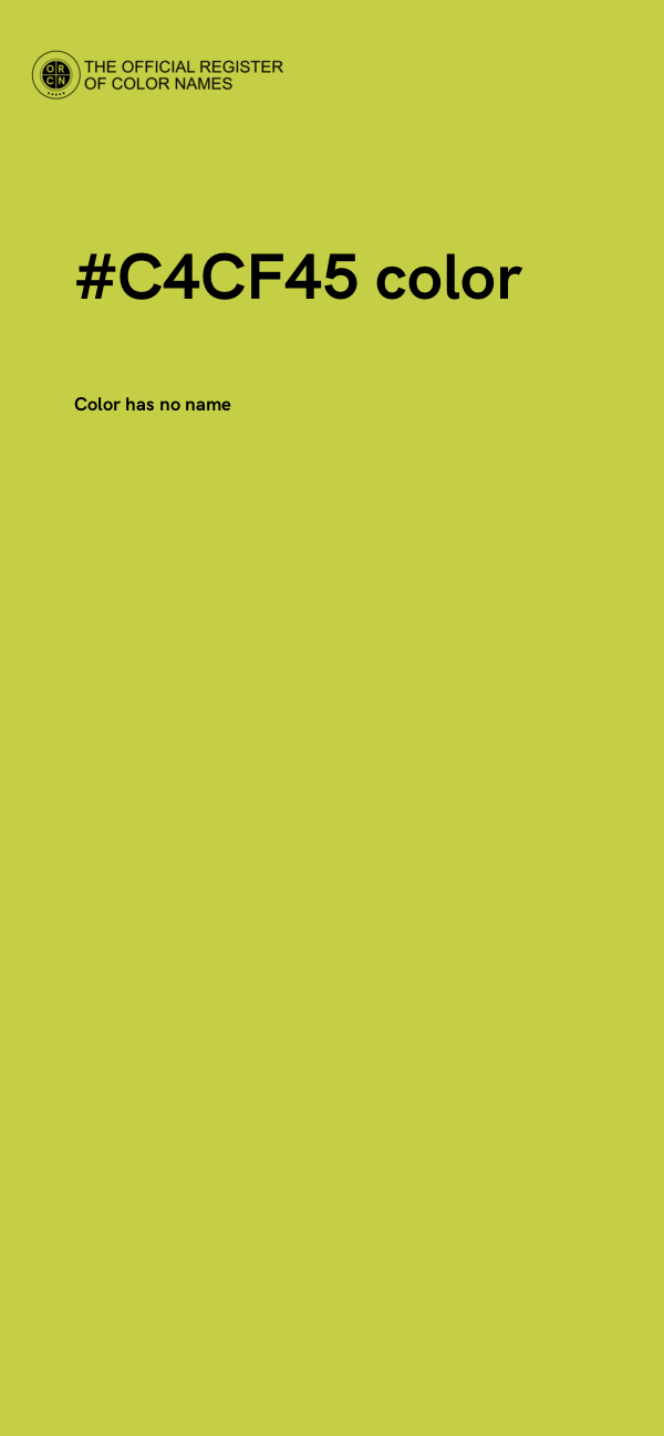 #C4CF45 color image