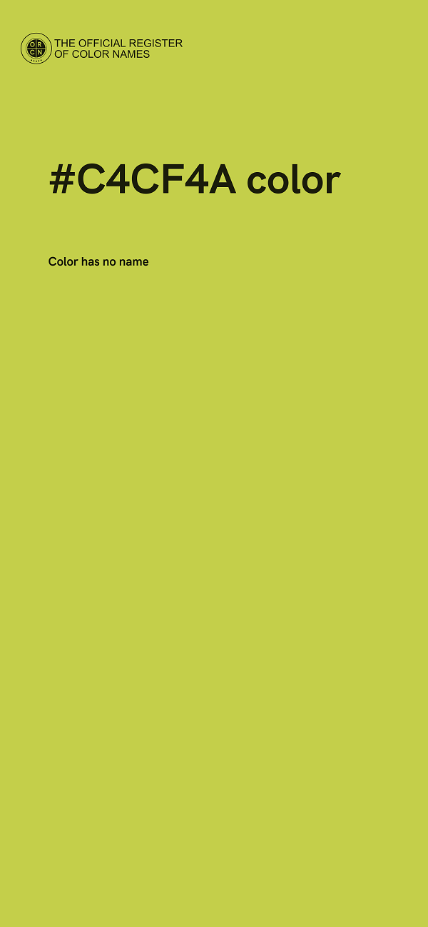 #C4CF4A color image