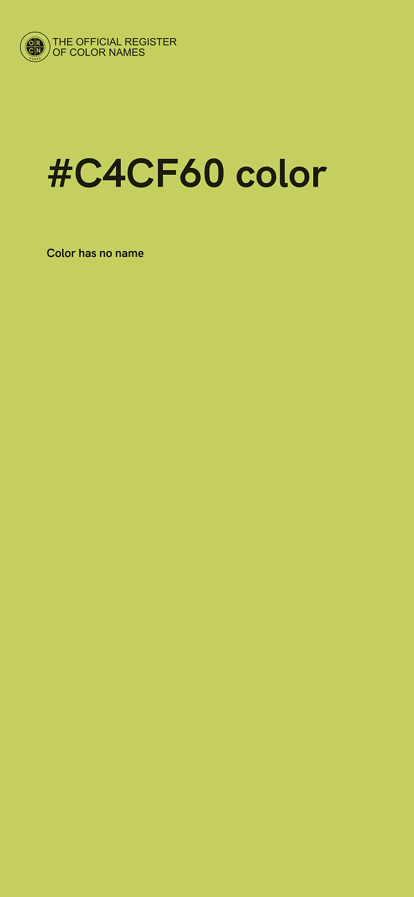 #C4CF60 color image