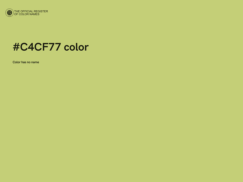 #C4CF77 color image