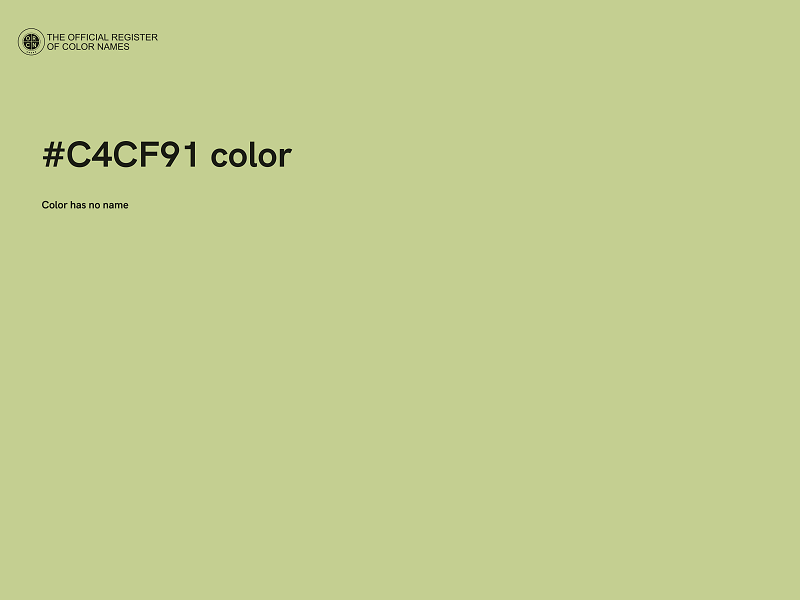 #C4CF91 color image