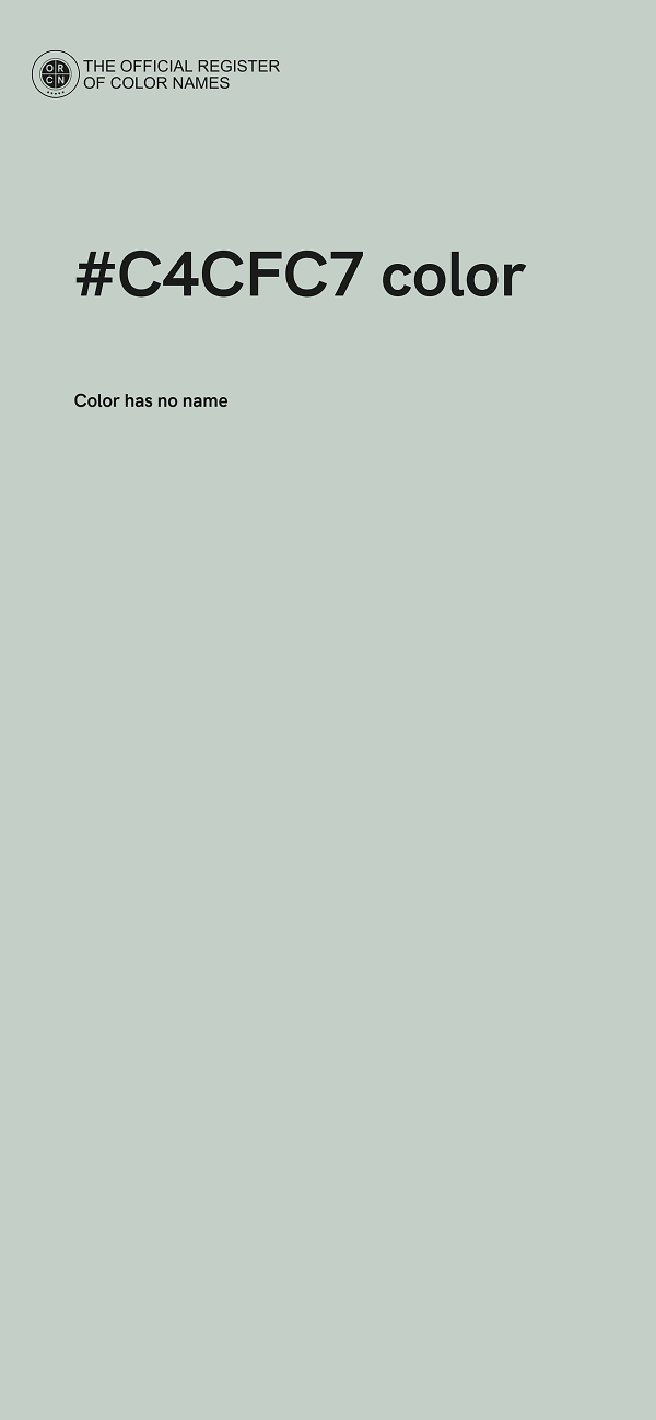#C4CFC7 color image