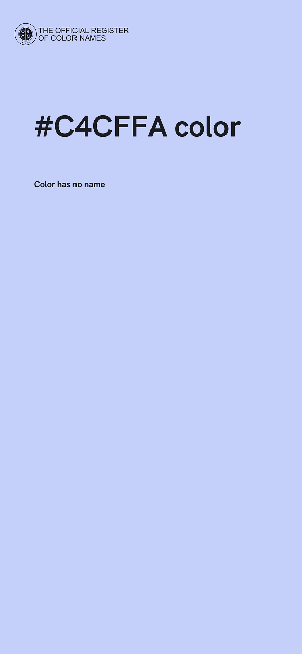 #C4CFFA color image