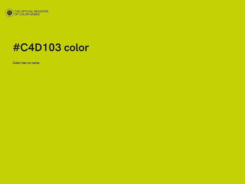 #C4D103 color image