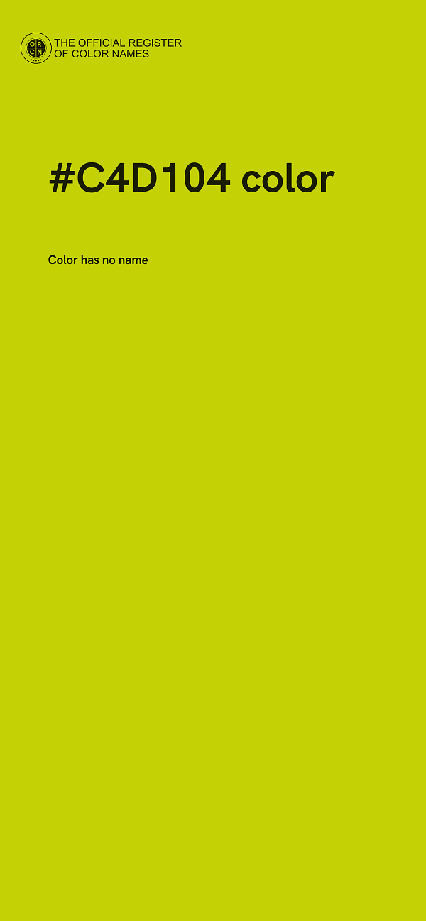 #C4D104 color image