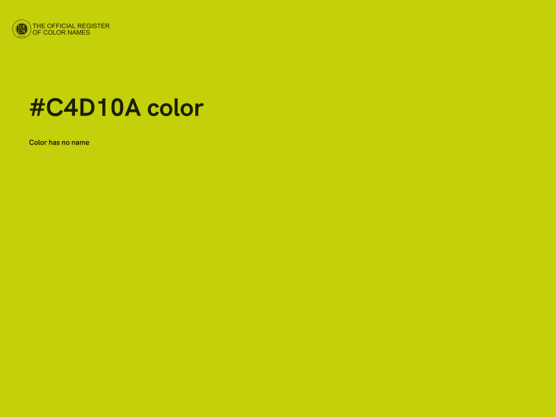 #C4D10A color image
