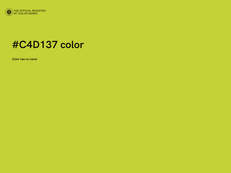#C4D137 color image
