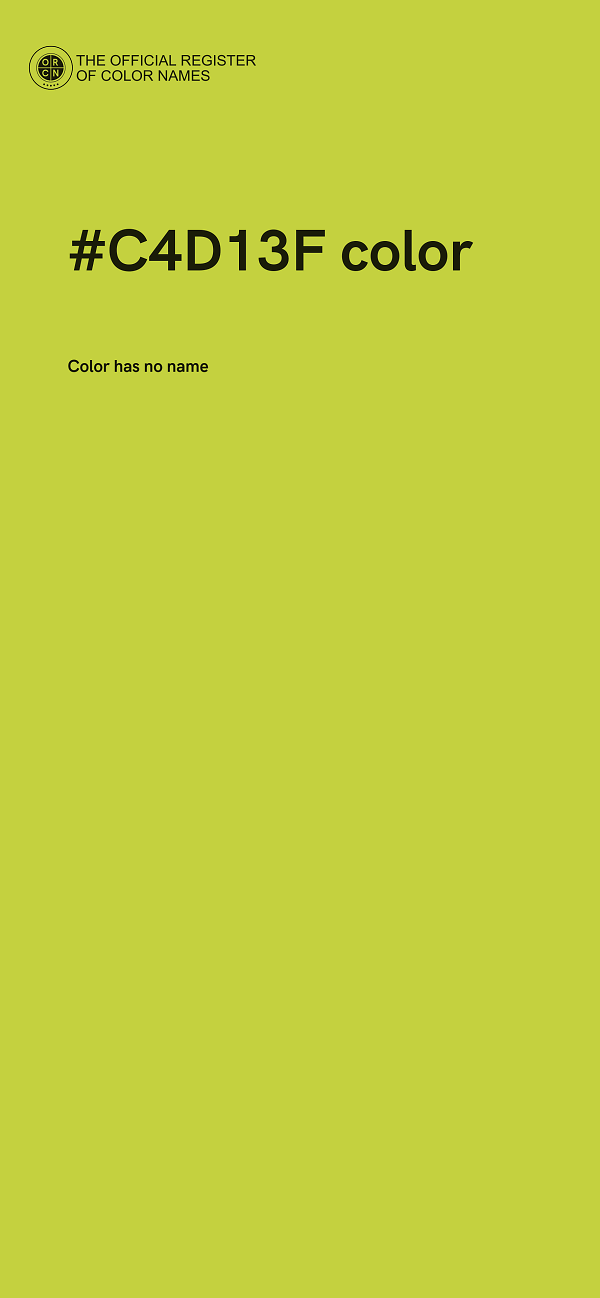 #C4D13F color image