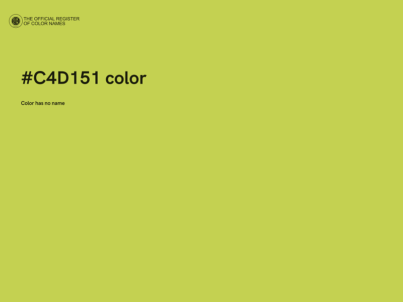 #C4D151 color image