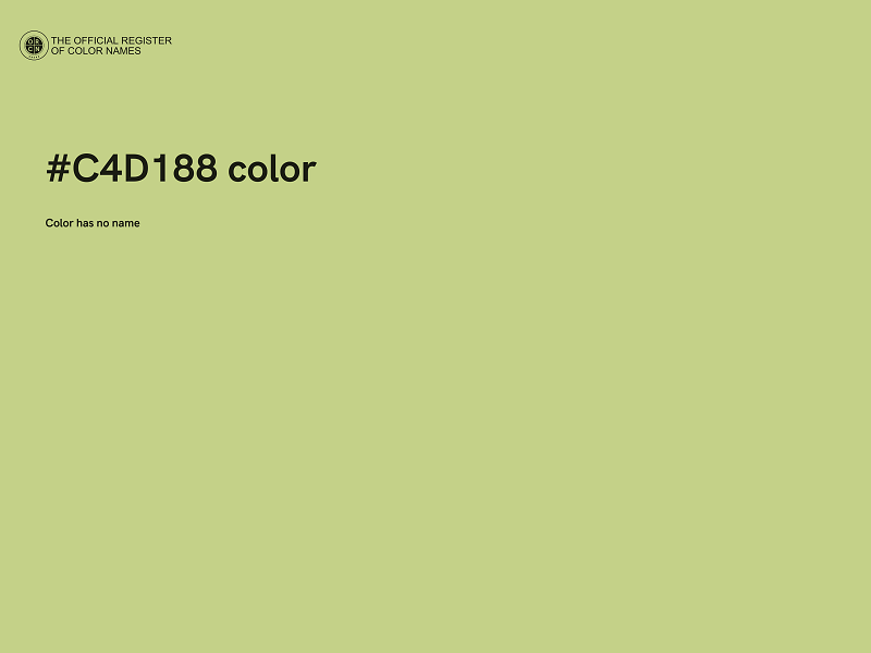 #C4D188 color image