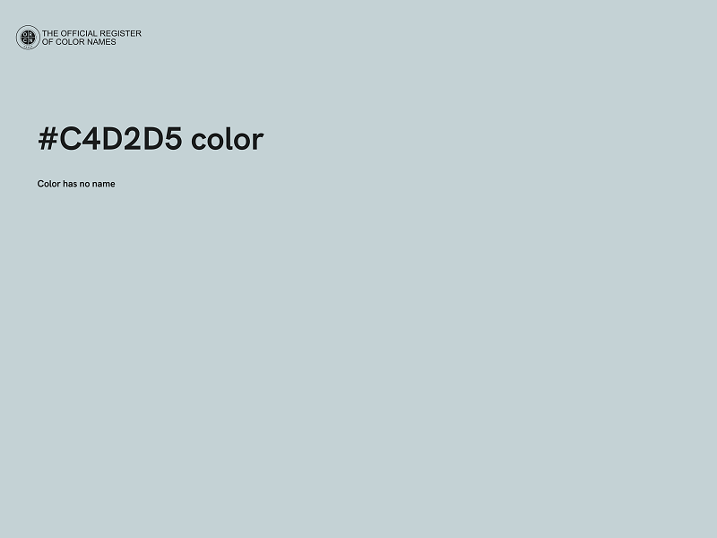 #C4D2D5 color image