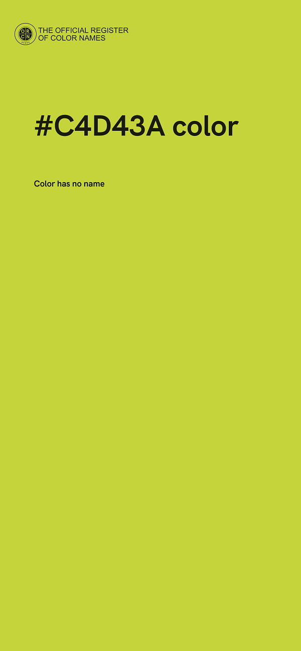 #C4D43A color image