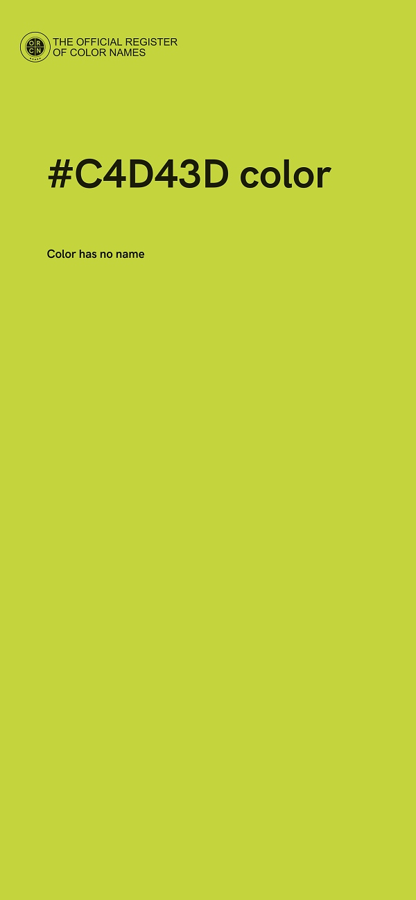 #C4D43D color image