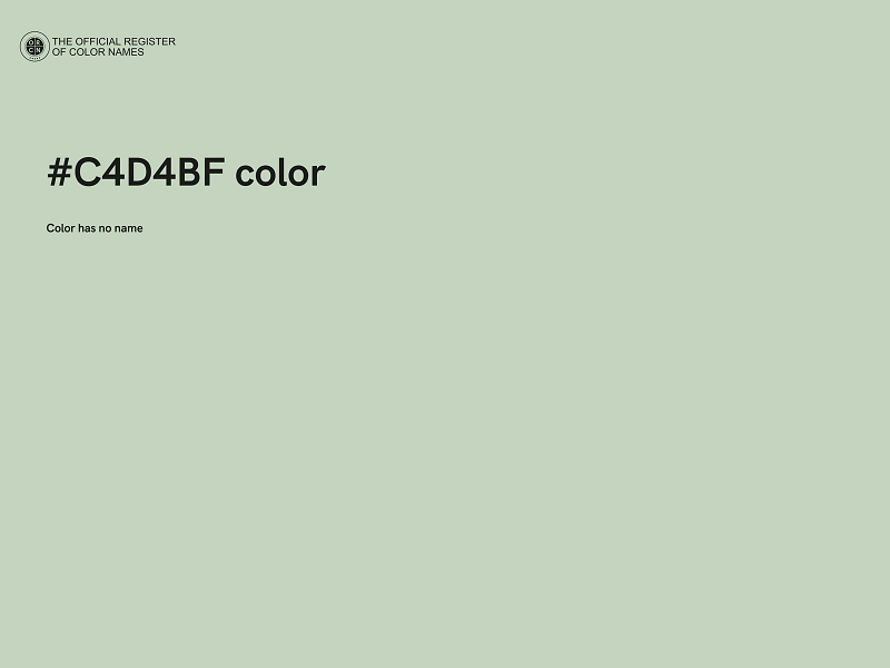 #C4D4BF color image