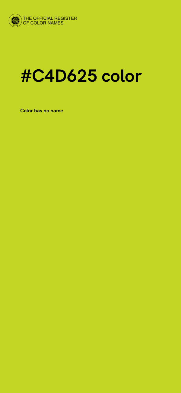 #C4D625 color image