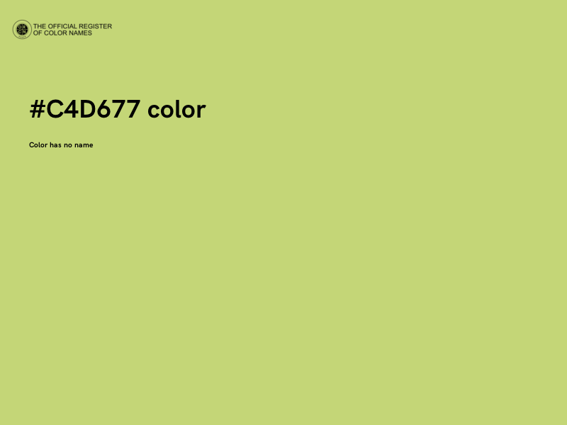 #C4D677 color image