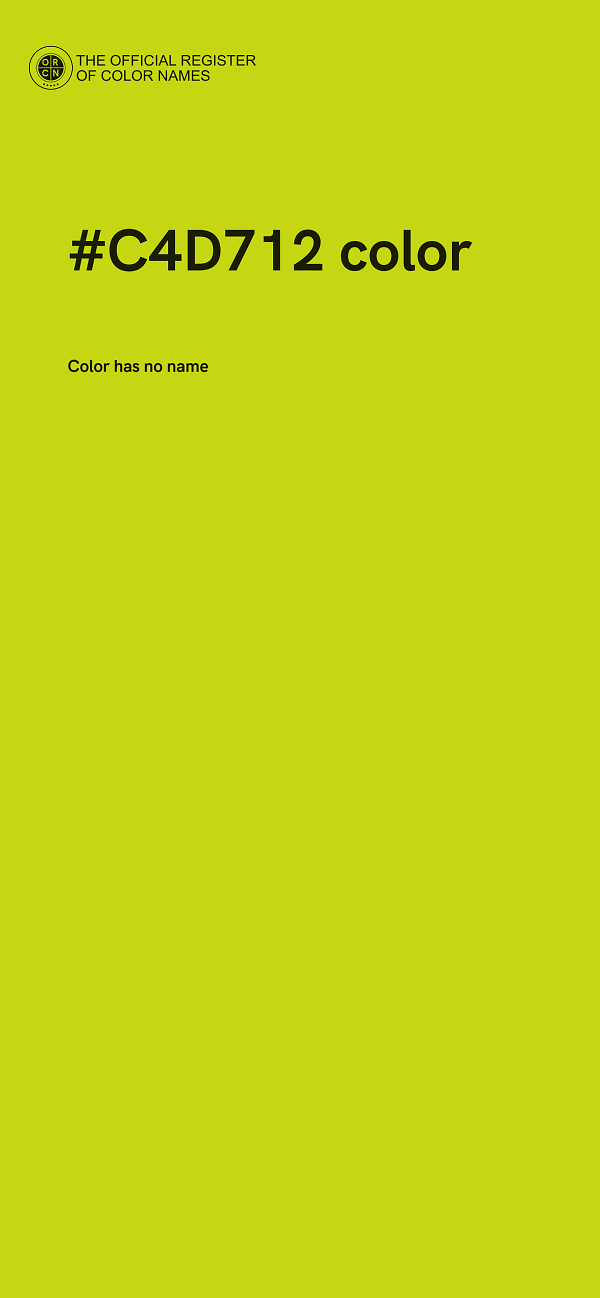 #C4D712 color image
