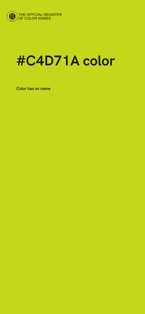 #C4D71A color image