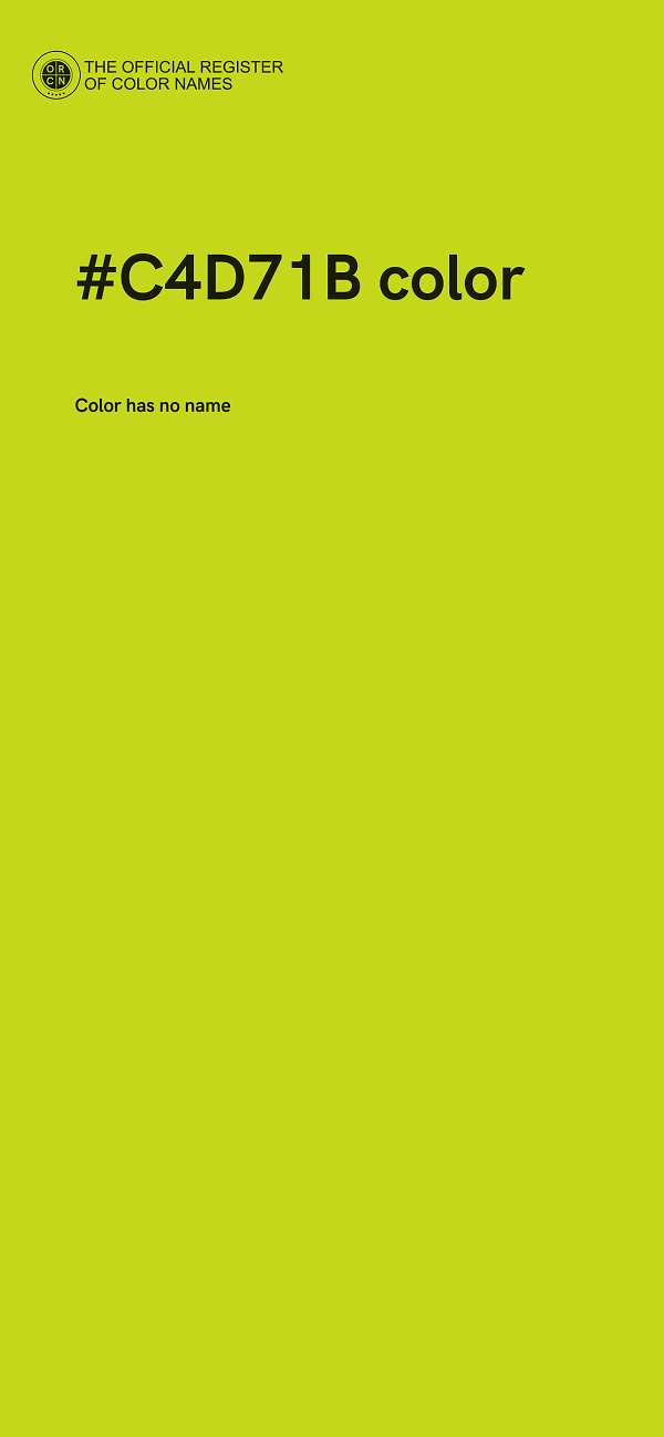#C4D71B color image