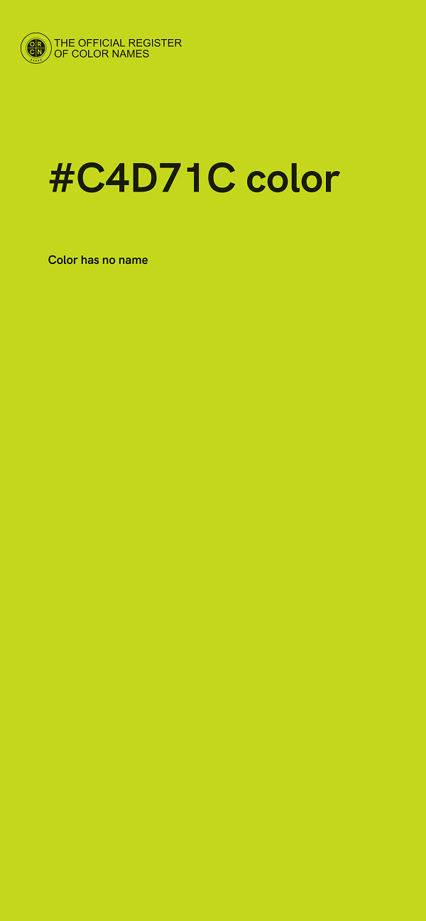 #C4D71C color image