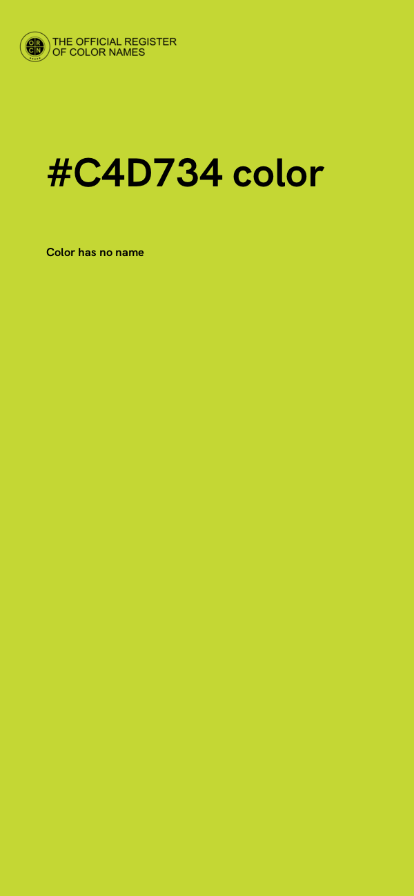 #C4D734 color image