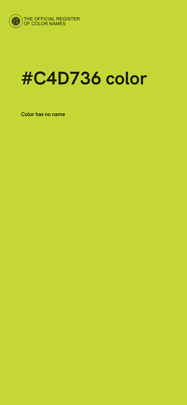 #C4D736 color image