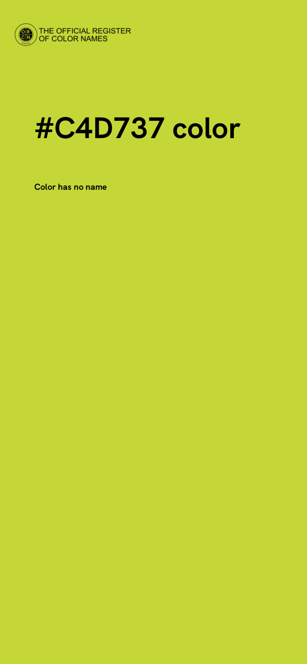 #C4D737 color image