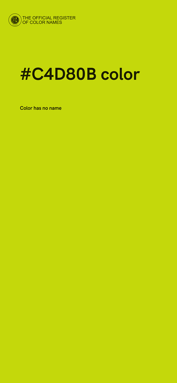 #C4D80B color image