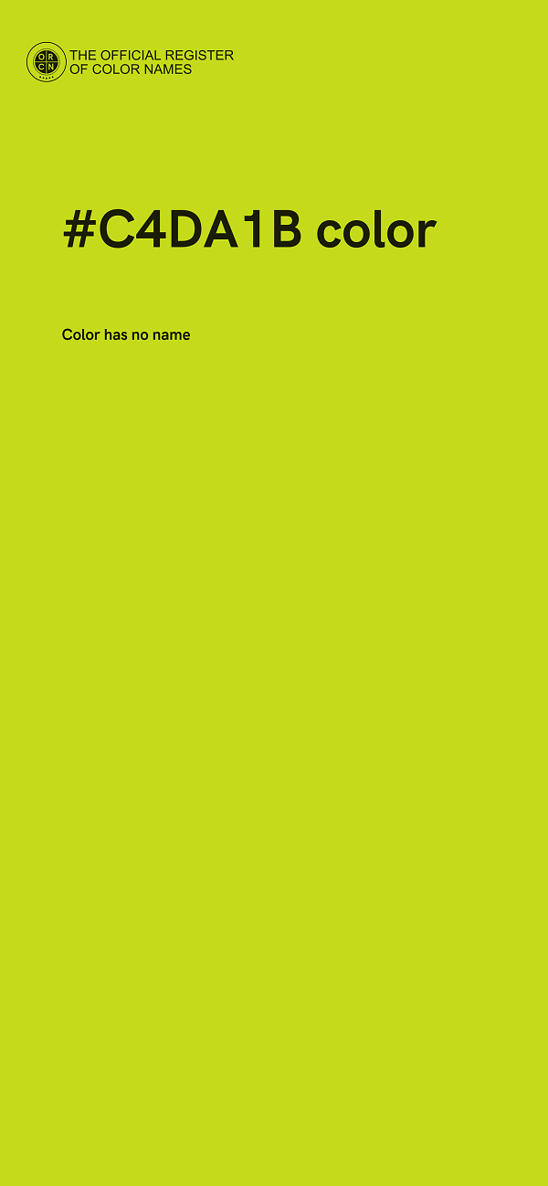 #C4DA1B color image