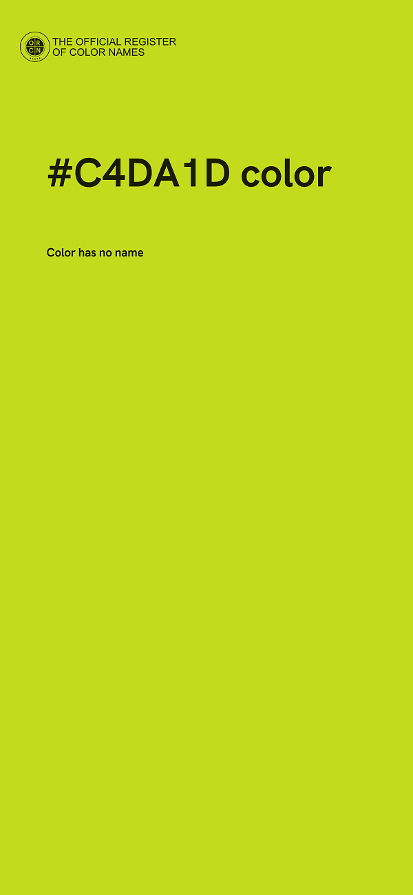 #C4DA1D color image