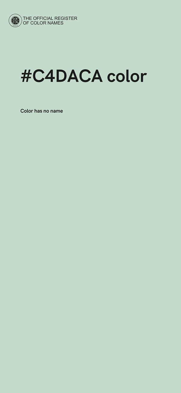 #C4DACA color image