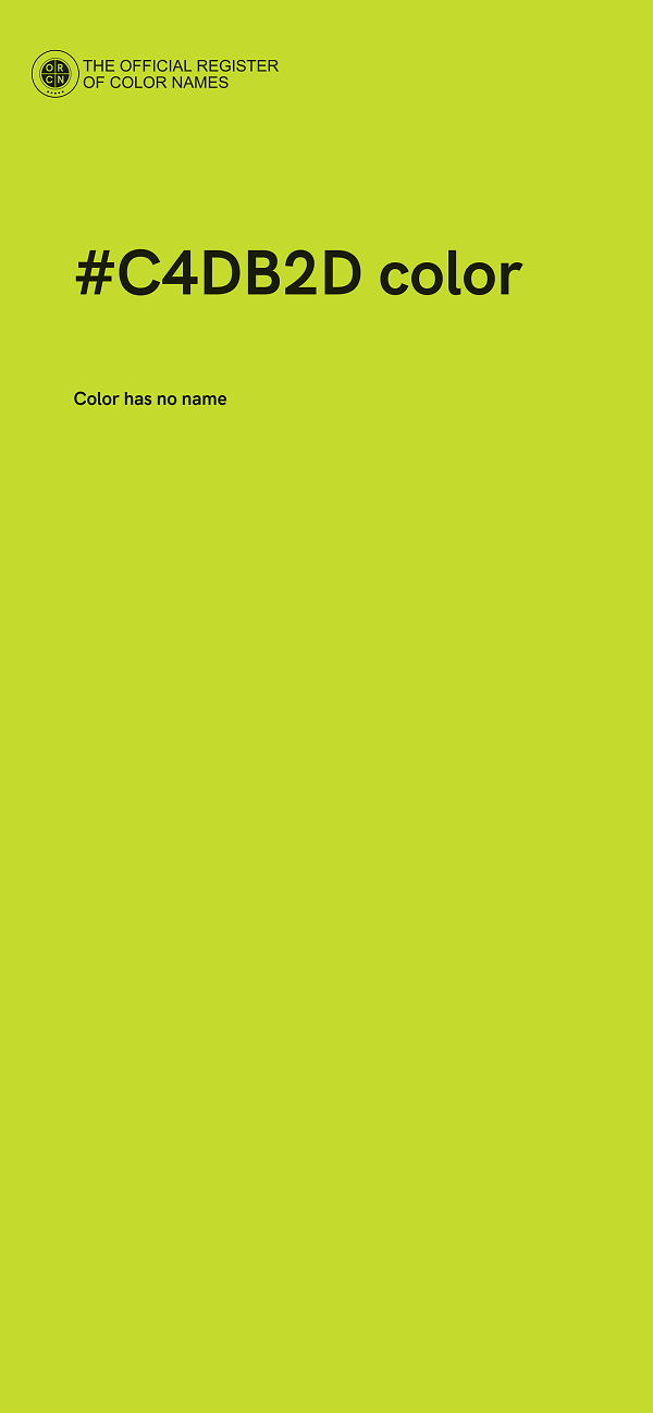 #C4DB2D color image