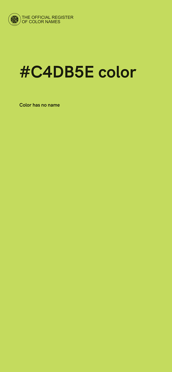 #C4DB5E color image