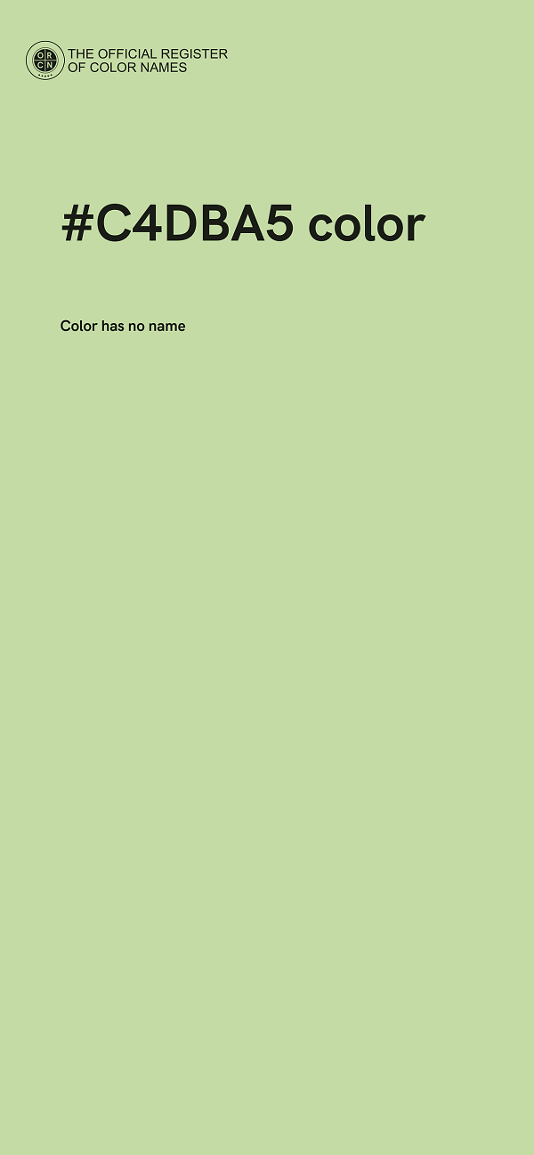#C4DBA5 color image